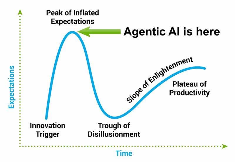Gartner typical hype scale
